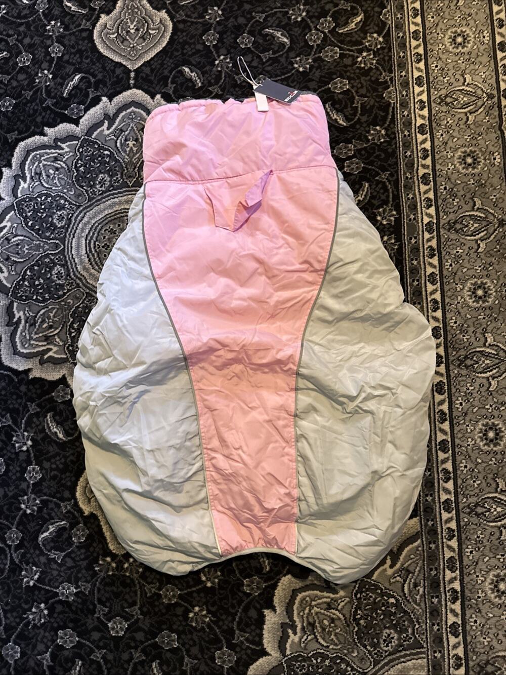 IECOii Dog Coat Pink And Grey, 4XL(Chest:47.24 in)